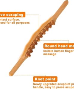 гуа ша дрвен масажер за лимфна дренажа - gua sha drven masazher za limfna drenazha - gua sa drven masazer za limfna drenaza - Слика 13