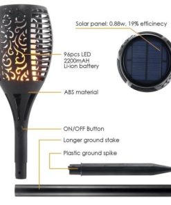 ЛЕД Соларни Факел Светилки 1+1 Бесплатно – слика 4 (led solarni fakel svetilki 1 1 besplatno)