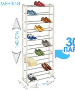 Практична сталажа за 30 пара обувки – слика 3 (praktichna stalazha za 30 para obuvki)