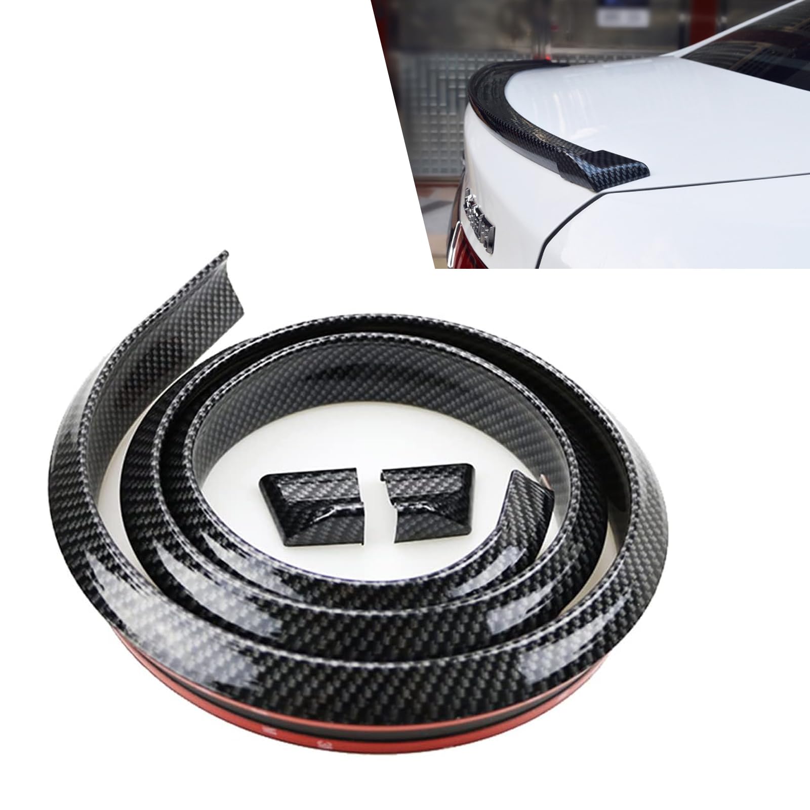 универзален карбон спојлер за автомобили - univerzalen karbon spojler za avtomobili - Слика 1