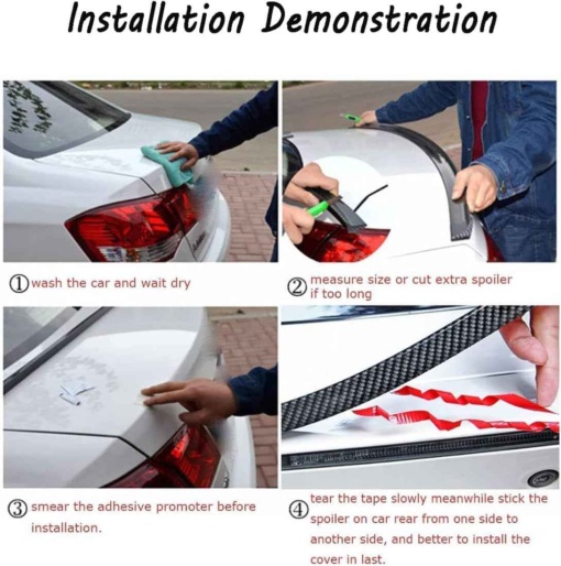 универзален карбон спојлер за автомобили - univerzalen karbon spojler za avtomobili - Слика 4