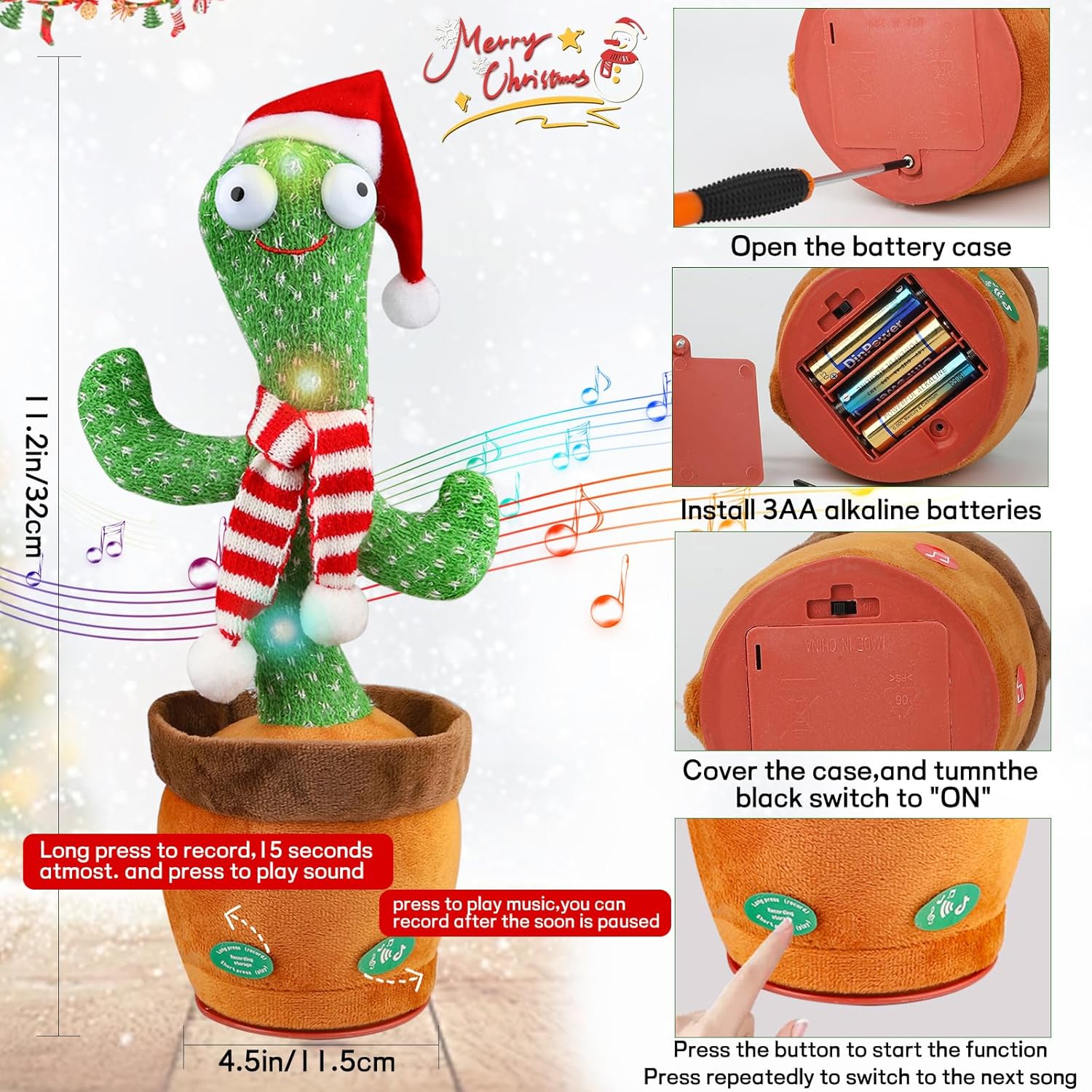 детска музичка играчка кактус - detska muzichka igrachka kaktus - detska muzicka igracka kaktus - Слика 6