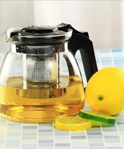 стаклен бокал со филтер за чај 1100ml - staklen bokal so filter za chaj 1100ml - staklen bokal so filter za caj 1100ml - Слика 1